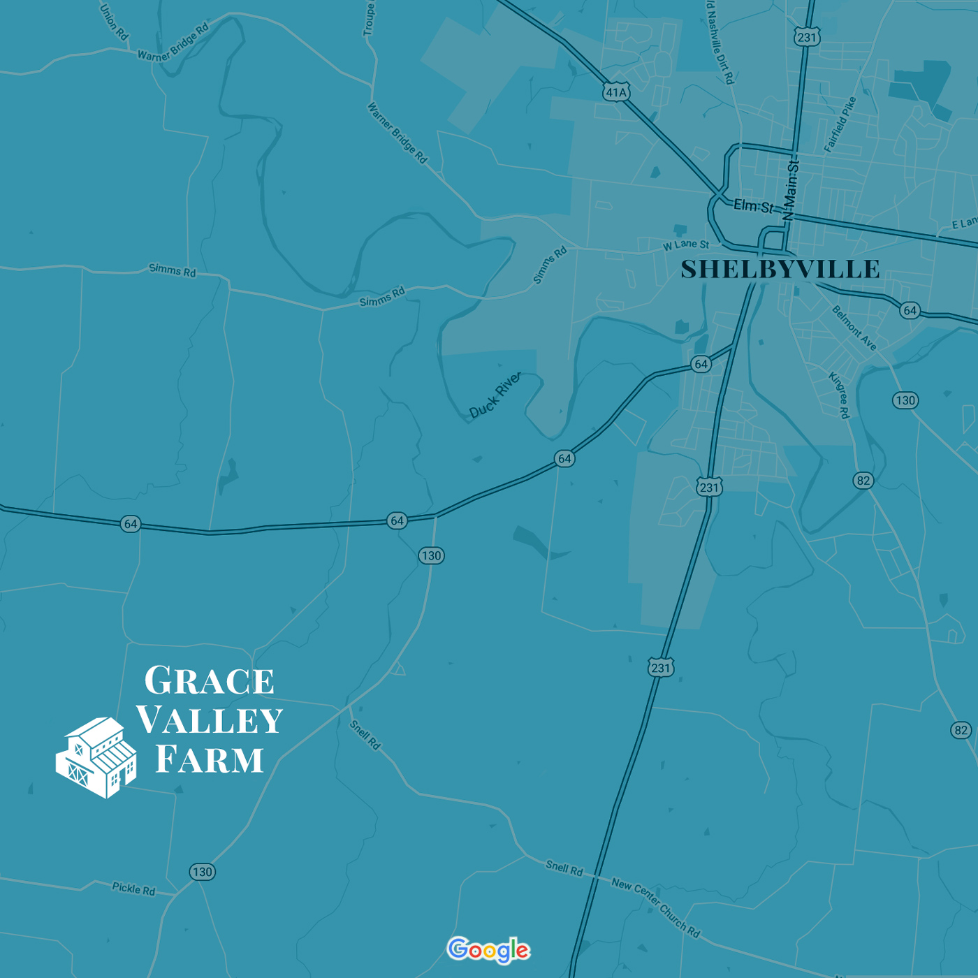 Map to Grace Valley